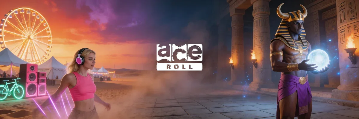 Ace Roll Slots — 2 Spiele mit Festival und Ägypten-Themen