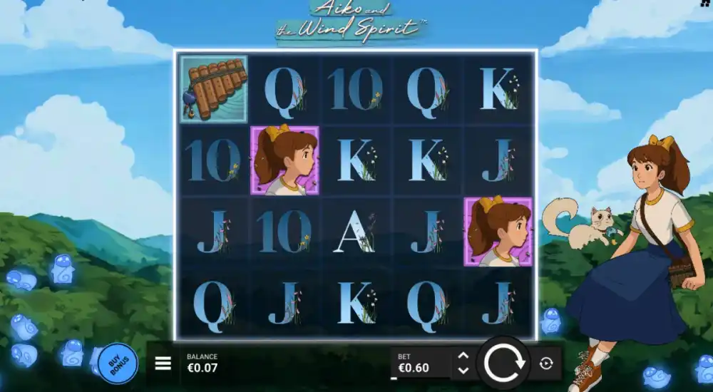 Aiko and the Wind Spirit Slot von Hacksaw Gaming — Gameplay mit expandierenden Wild Spirits