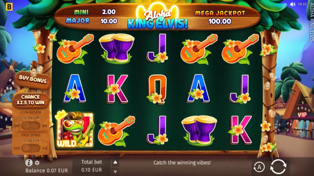 Aloha King Elvis Slot von BGaming — Coin Respin Feature mit Jackpots