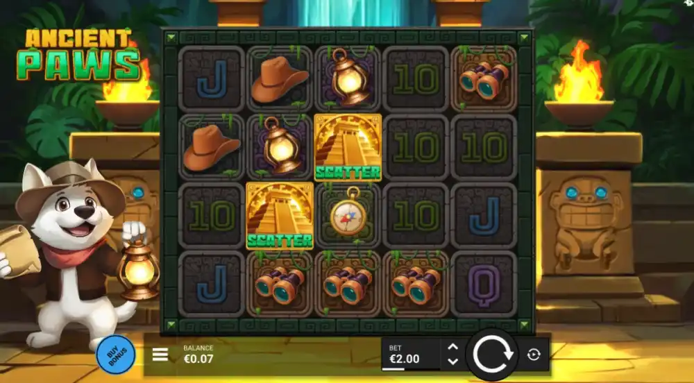 Ancient Paws Slot von Bullshark Games — Expanding Wilds auf dem 5x4 Grid
