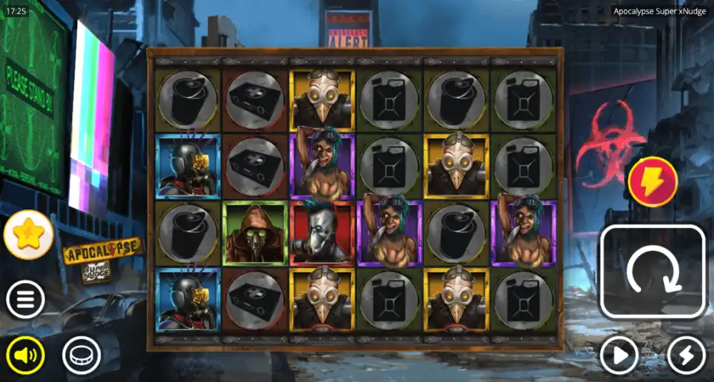 Apocalypse Slot von Nolimit City — Feasting-Phase mit Kreaturen auf dem Grid