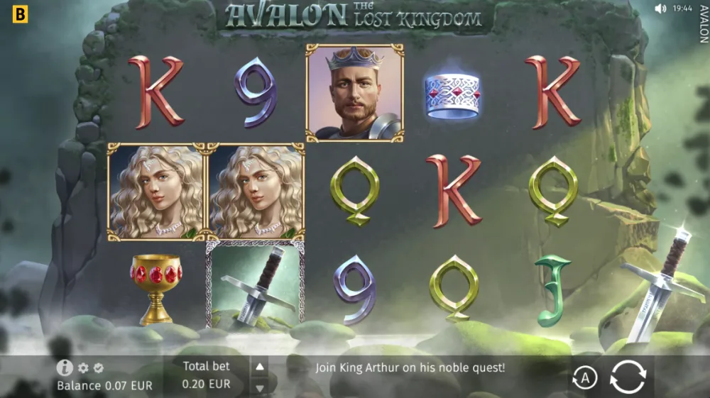 Avalon The Lost Kingdom Slot von BGaming — Freispiele mit Multiplikator