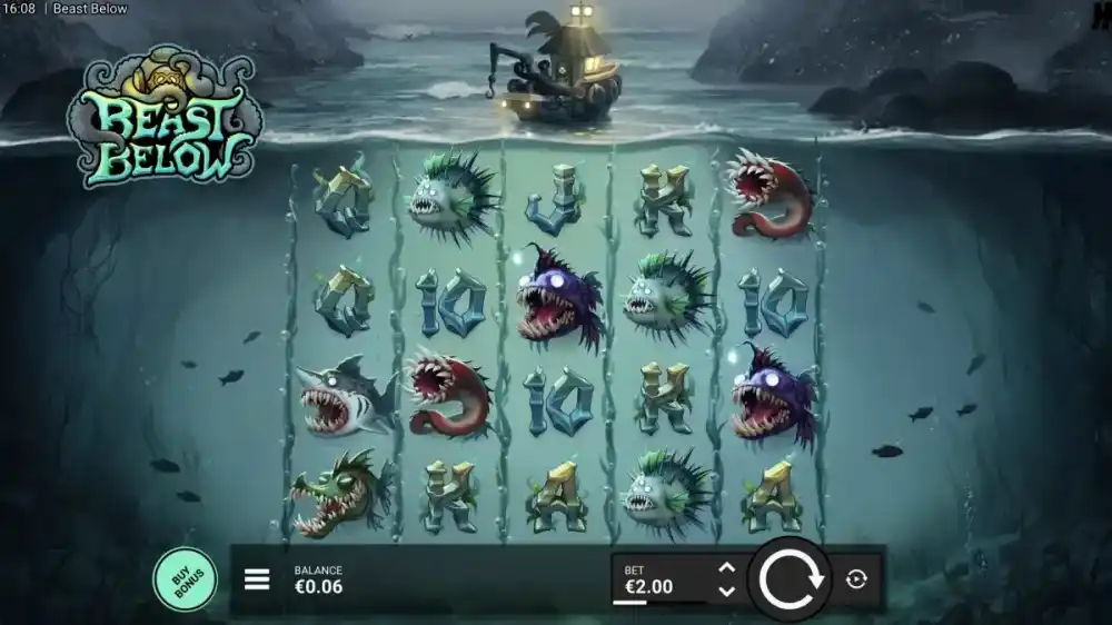 Beast Below Slot von Hacksaw Gaming — Expanding Sirens auf den Walzen