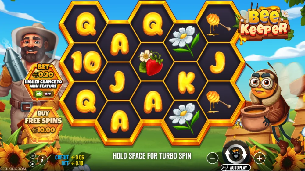 Bee Keeper Slot von Pragmatic Play — Gameplay auf dem 5x3 Grid