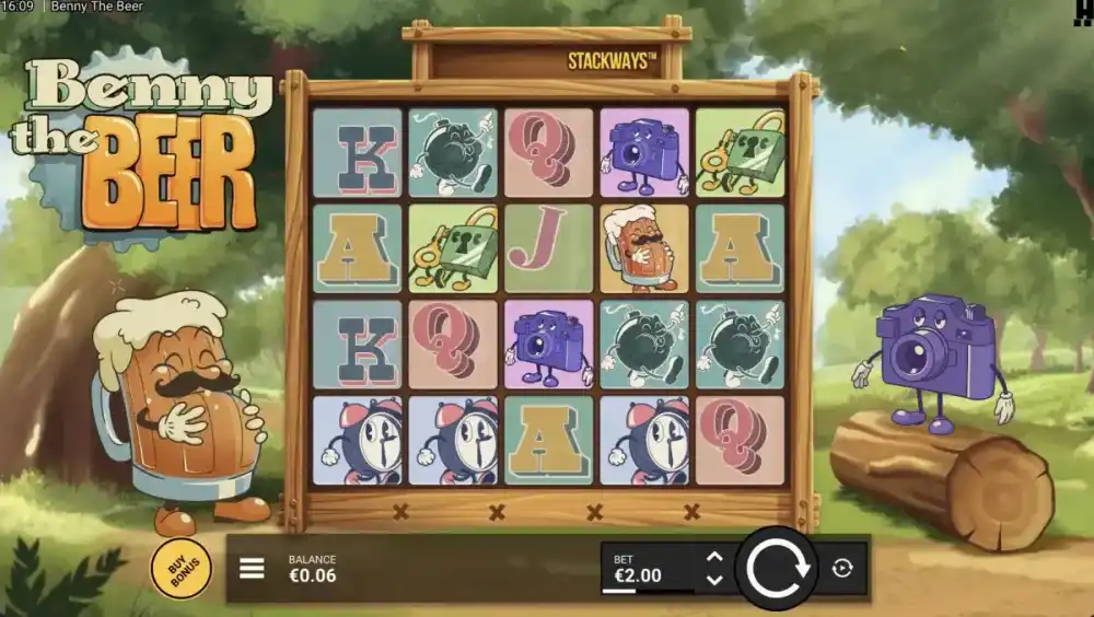 Benny the Beer Slot von Hacksaw Gaming — Gameplay mit Stackways