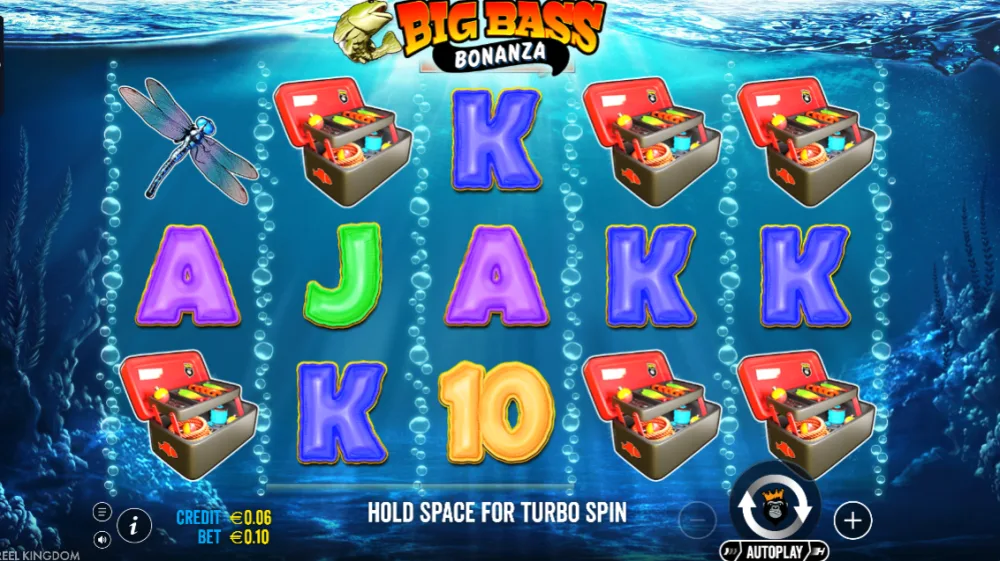 Big Bass Bonanza Slot von Pragmatic Play — Gameplay auf dem 5x3 Grid