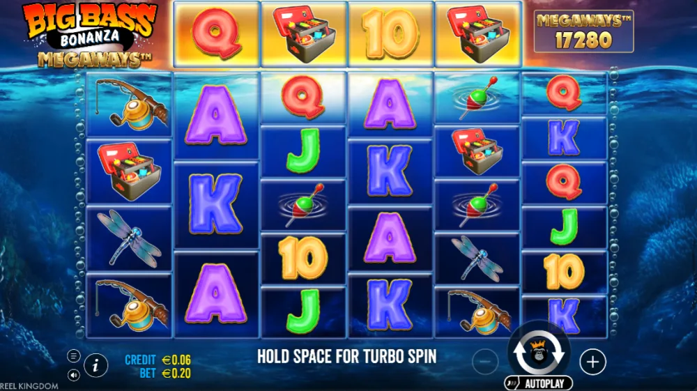 Big Bass Bonanza Megaways Slot von Pragmatic Play — Gameplay auf dem Megaways Grid