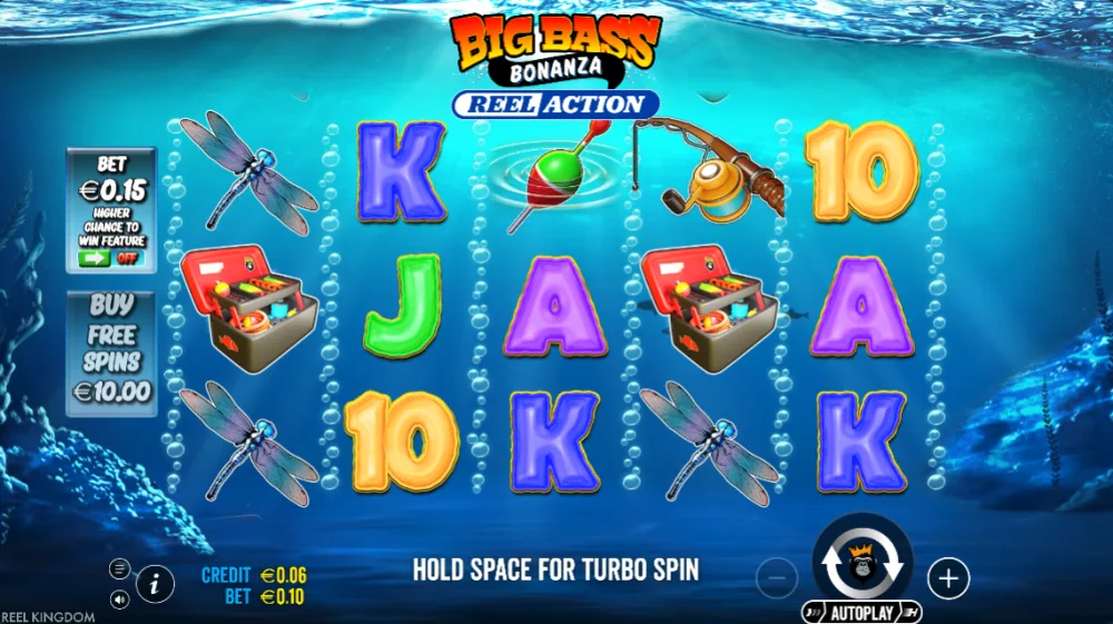 Big Bass Bonanza Reel Action Slot von Pragmatic Play — Trail-System auf dem 5x3 Grid