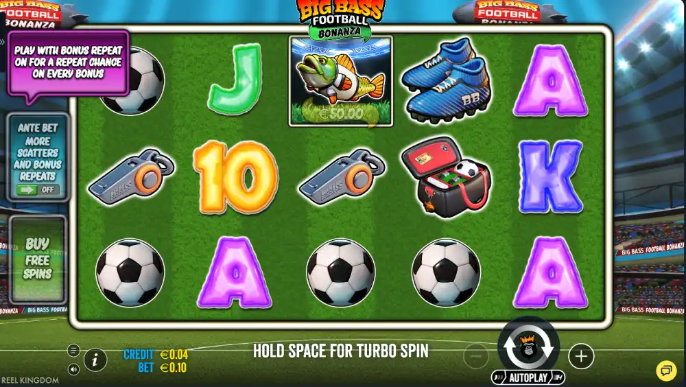 Big Bass Football Bonanza de Pragmatic Play — tragamonedas en acción