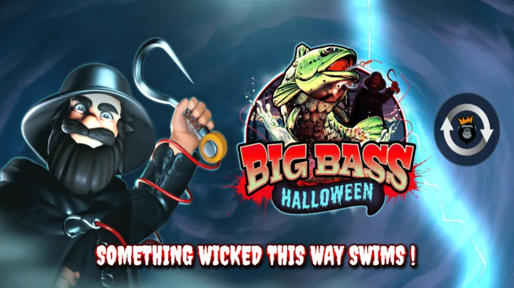 Big Bass Halloween Slot von Pragmatic Play — Halloween-Angelszene auf dem 5x3 Grid mit Kürbissen