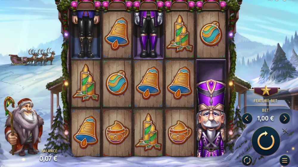 Big Stack Nutcrack Slot von Print Studios — Nussknacker Feature aktiv