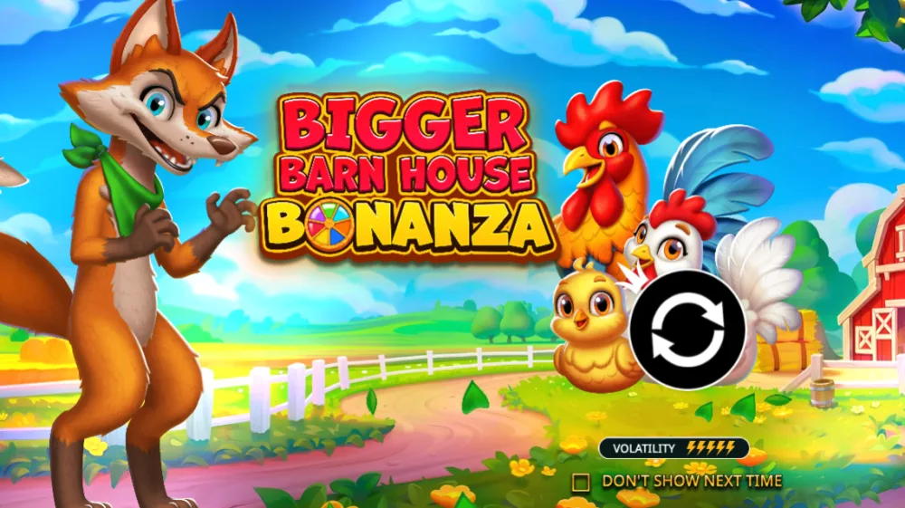 Bigger Barn House Bonanza Slot von Pragmatic Play — Bauernhof-Theme mit Wheel Bonus