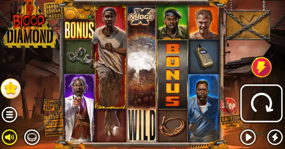 Blood Diamond Slot von Nolimit City — Chained Reels Feature in Aktion