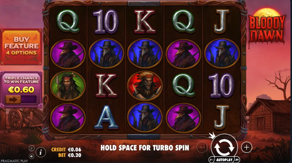 Bloody Dawn Slot von Pragmatic Play — Vampir-Gameplay mit Gold-Wilds