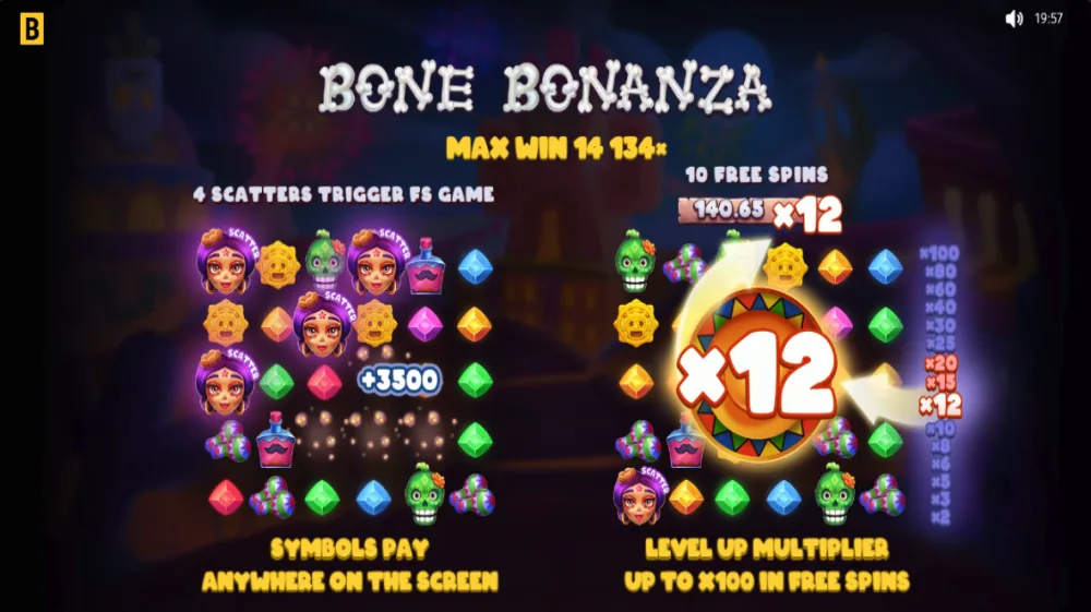 Bone Bonanza Slot von BGaming — Dinosaurier-Slot mit Level-System