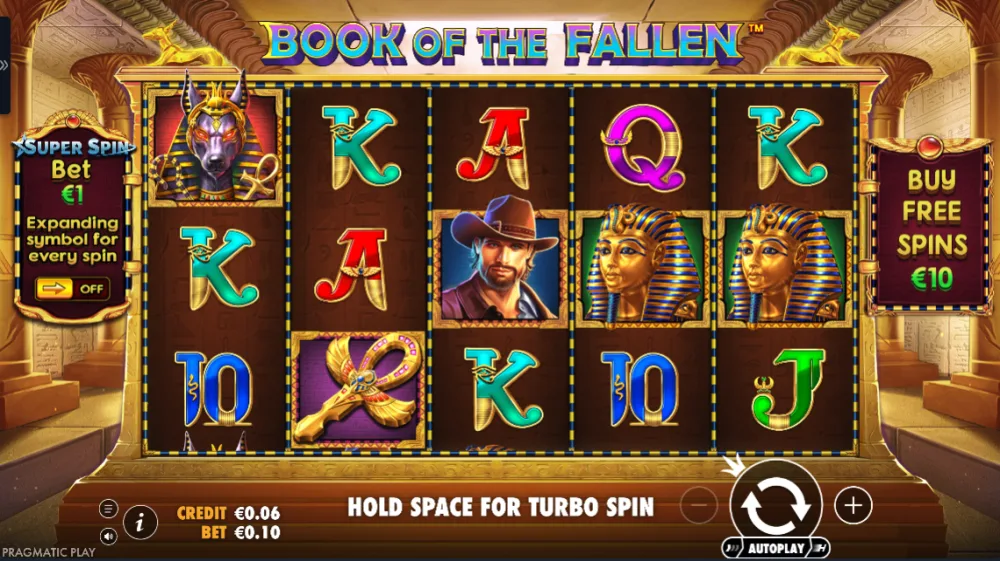 Book of Fallen Slot von Pragmatic Play — John Hunter im ägyptischen Grabmal