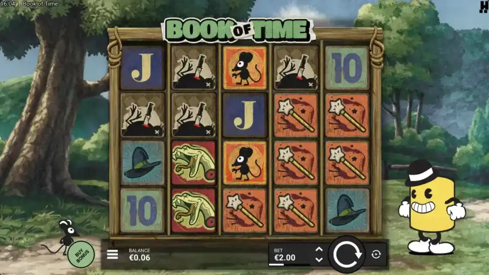 Book of Time Slot von Hacksaw Gaming — Gameplay auf dem 5x4 Grid