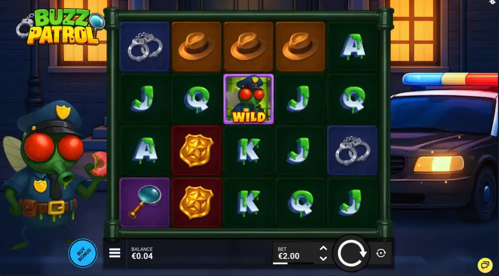 Buzz Patrol Slot von Bullshark Games — Insekten-Detektiv Slot mit Hold and Win