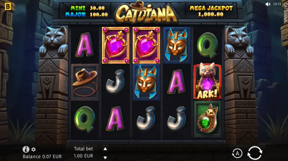 Catdiana Slot von BGaming — Gameplay mit Coin Respin
