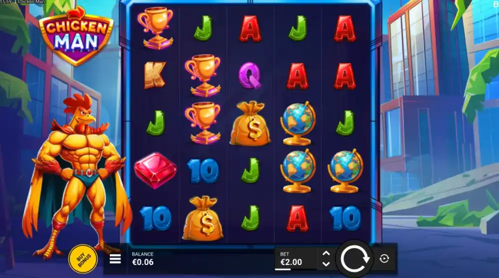 Chicken Man Slot von Backseat Gaming — Wild Collection Gameplay