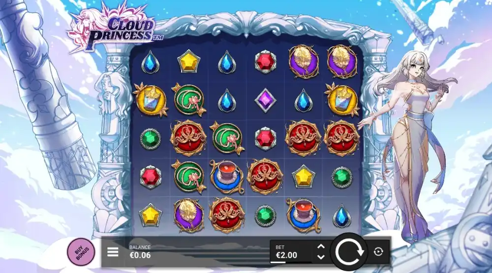 Cloud Princess Slot von Hacksaw Gaming — Anime-Design mit Multiplier-Symbolen
