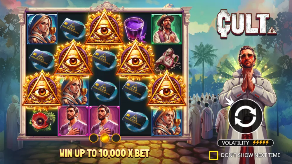 CULT Slot von Pragmatic Play — Dschungel-Kult-Theme mit goldenen Multiplier-Wilds