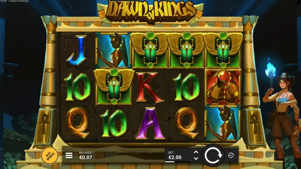 Dawn of Kings Slot von Hacksaw Gaming — Expanding Symbols auf dem Grid