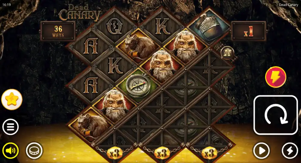 Dead Canary Slot von Nolimit City — Cascade-Kette mit xBomb Wilds