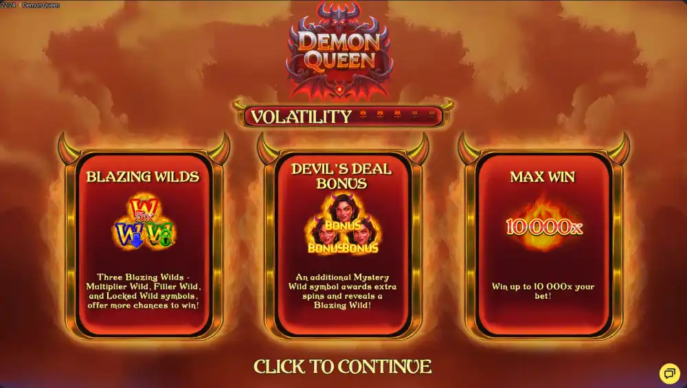 Demon Queen Slot von NowNow Gaming — düsteres Fantasy-Slot mit Freispiel-Multiplikatoren