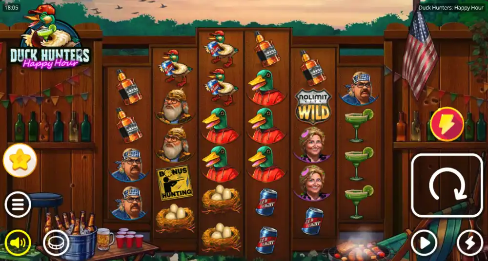 Duck Hunters Slot von Nolimit City — Scatter Pays mit Cascade-Multiplikatoren
