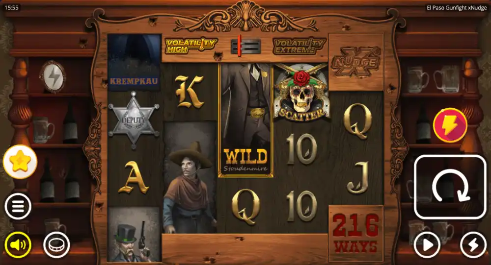 El Paso Gunfight xNudge Slot von Nolimit City — Gameplay mit Jumping Wilds