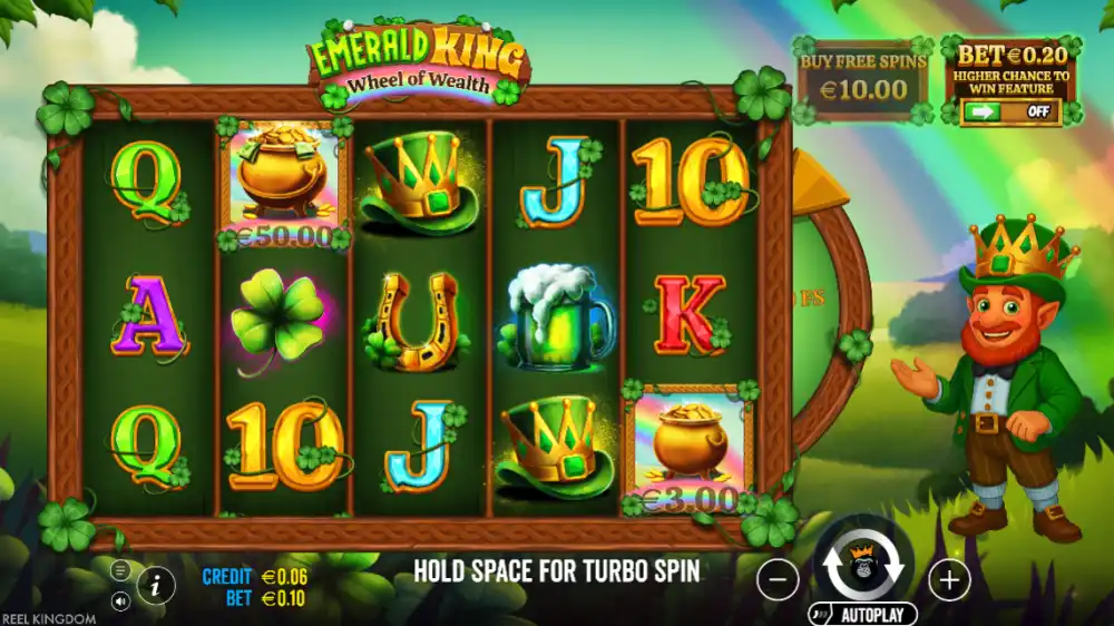 Emerald King Wheel of Wealth Slot von Pragmatic Play in Aktion