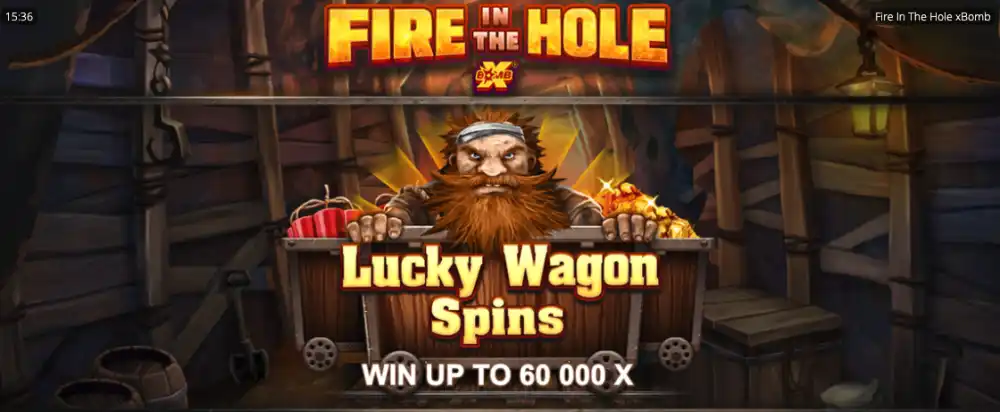 Fire in the Hole xBomb Slot von Nolimit City — xBomb Wilds im expandierenden Minenschacht-Grid