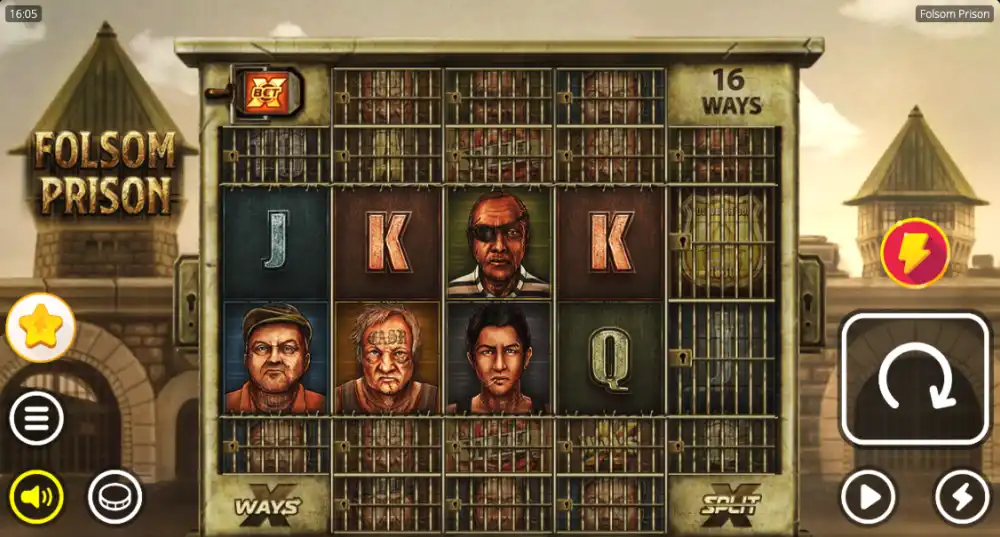 Folsom Prison Slot von Nolimit City — expandiertes Grid mit Cockroach Wilds