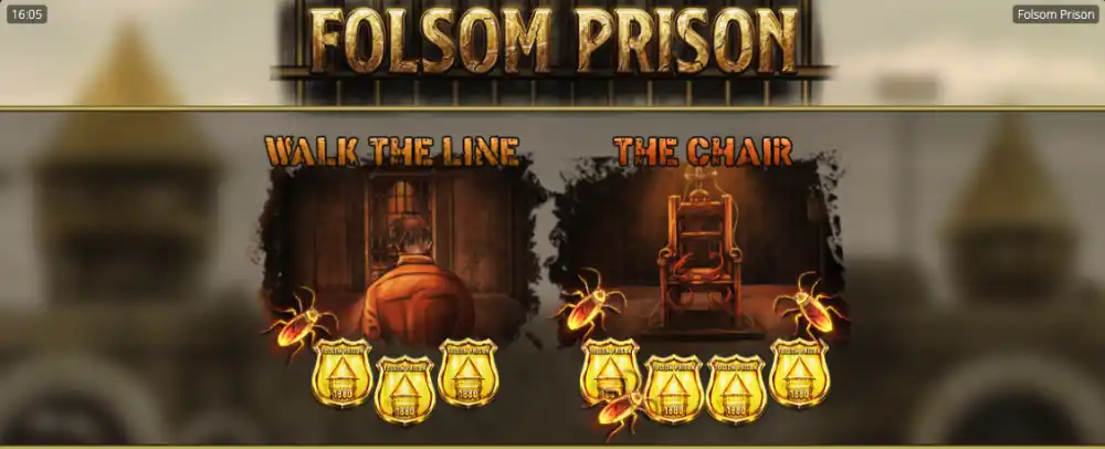 Folsom Prison Slot von Nolimit City — Gefängnis-Setting mit expandierendem Grid