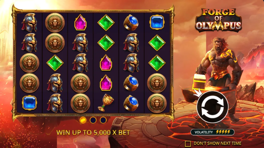 Forge of Olympus Slot von Pragmatic Play — Griechisches Schmied-Theme mit Multiplikatoren