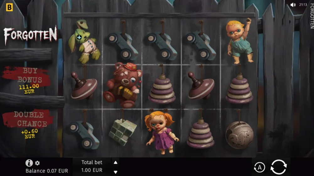 Forgotten Slot von BGaming — Gameplay mit Expanding Symbols auf dem Dachboden