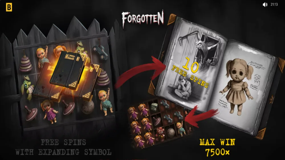 Forgotten Slot von BGaming — Verfluchter Dachboden mit vergessenen Spielzeugen