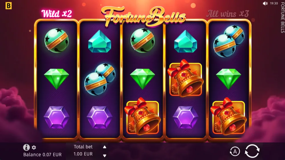 Fortune Bells Slot von BGaming — Klassisches Gameplay mit Glocken und Frucht-Symbolen