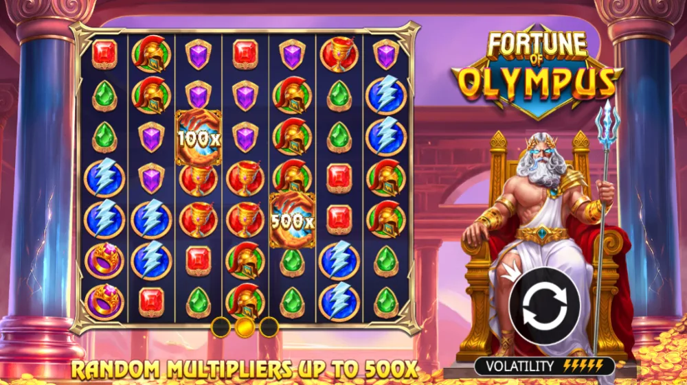 Fortune of Olympus Slot von Pragmatic Play — 7x7 Cluster Pays mit Zeus-Multiplikatoren