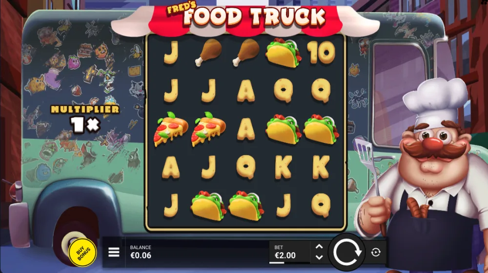 Fred's Food Truck Slot von Hacksaw Gaming in Aktion