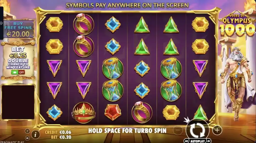 Gates of Olympus 1000 Slot von Pragmatic Play — Zeus mit Multiplikatoren