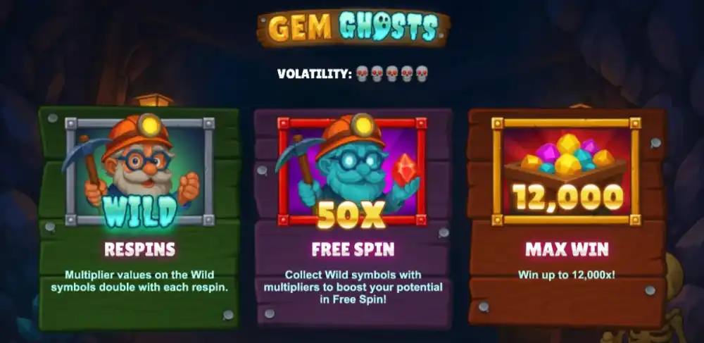 Gem Ghosts Slot von Bullshark Games — <a href=