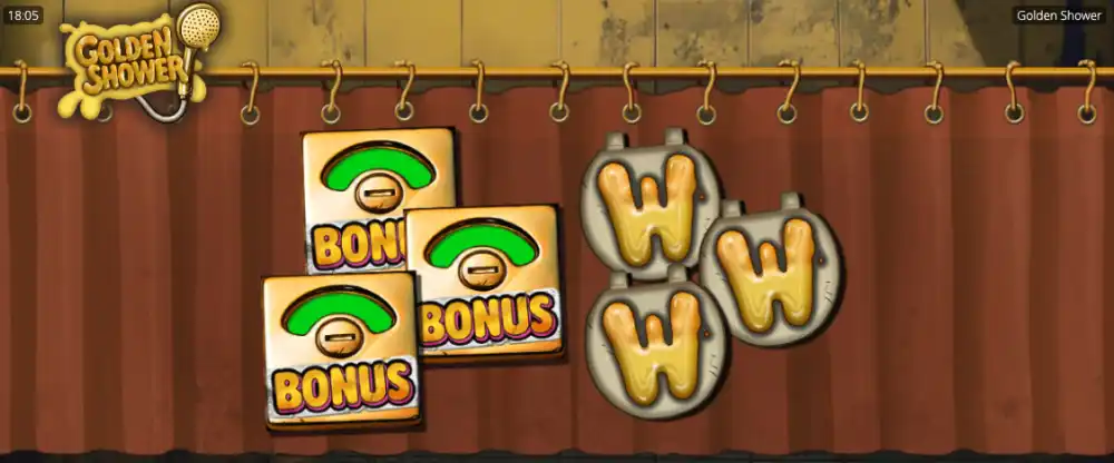 Golden Shower Slot von Nolimit City — Cluster Pays mit Position-Multiplikatoren auf dem 6x5 Grid