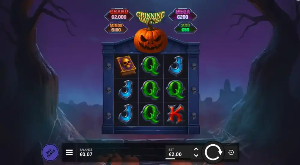 Grinning Harvest Slot von Trusty Gaming — Halloween Hold N Win Gameplay