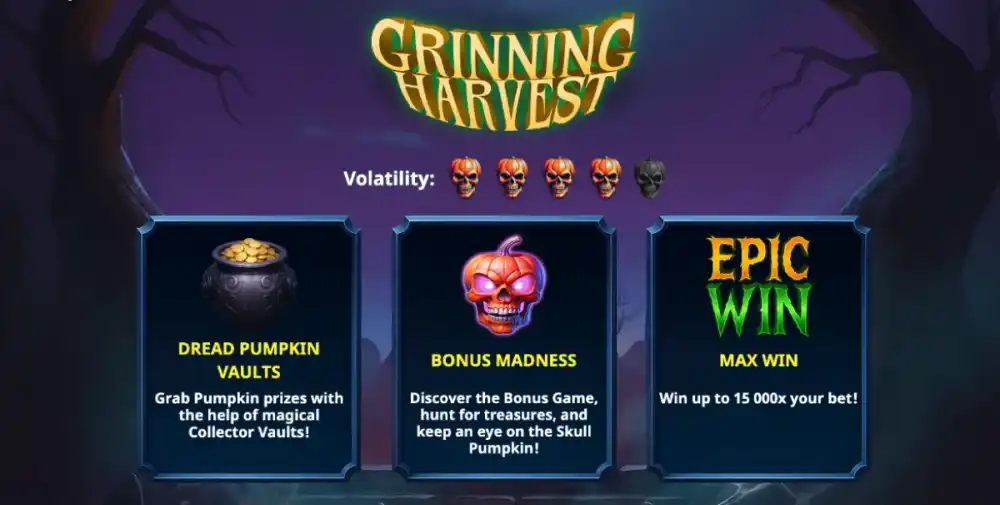Grinning Harvest Slot von Trusty Gaming — Halloween Hold N Win auf dem 3x3 Grid