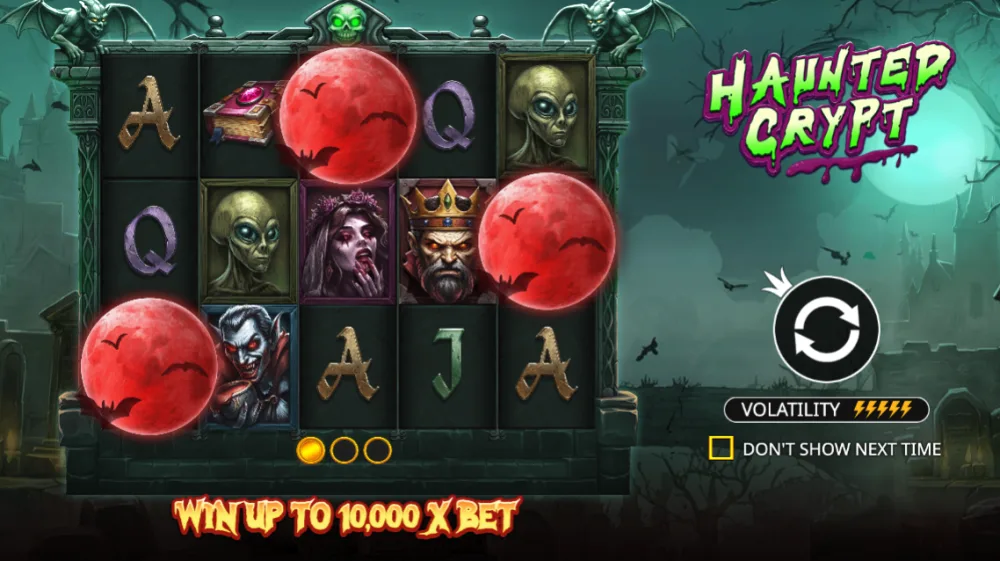 Haunted Crypt Slot von Pragmatic Play — Dunkle Gruft mit Wild Frame Multiplikatoren