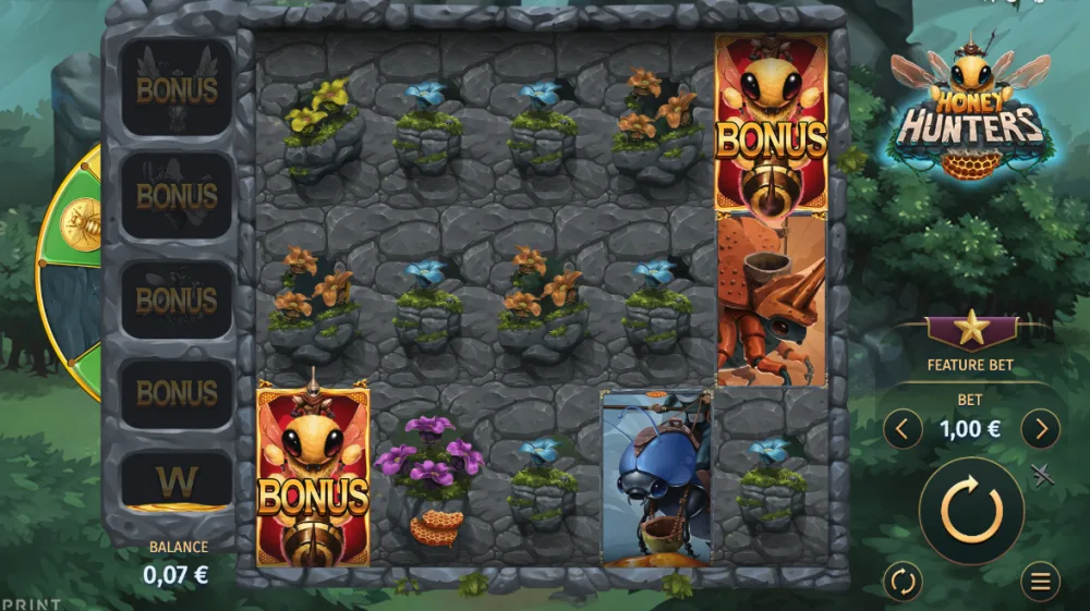 Honey Hunters Slot von Print Studios — Gameplay mit Honey Forge Meter