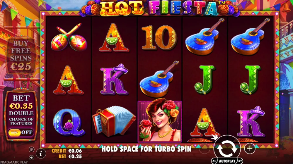 Hot Fiesta Slot von Pragmatic Play — Bunte Piñata-Wilds auf dem Spielfeld