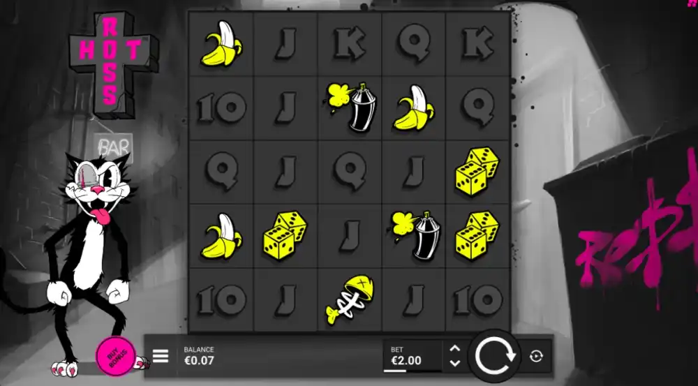 Hot Ross Slot von Hacksaw Gaming mit expandierenden Symbolen